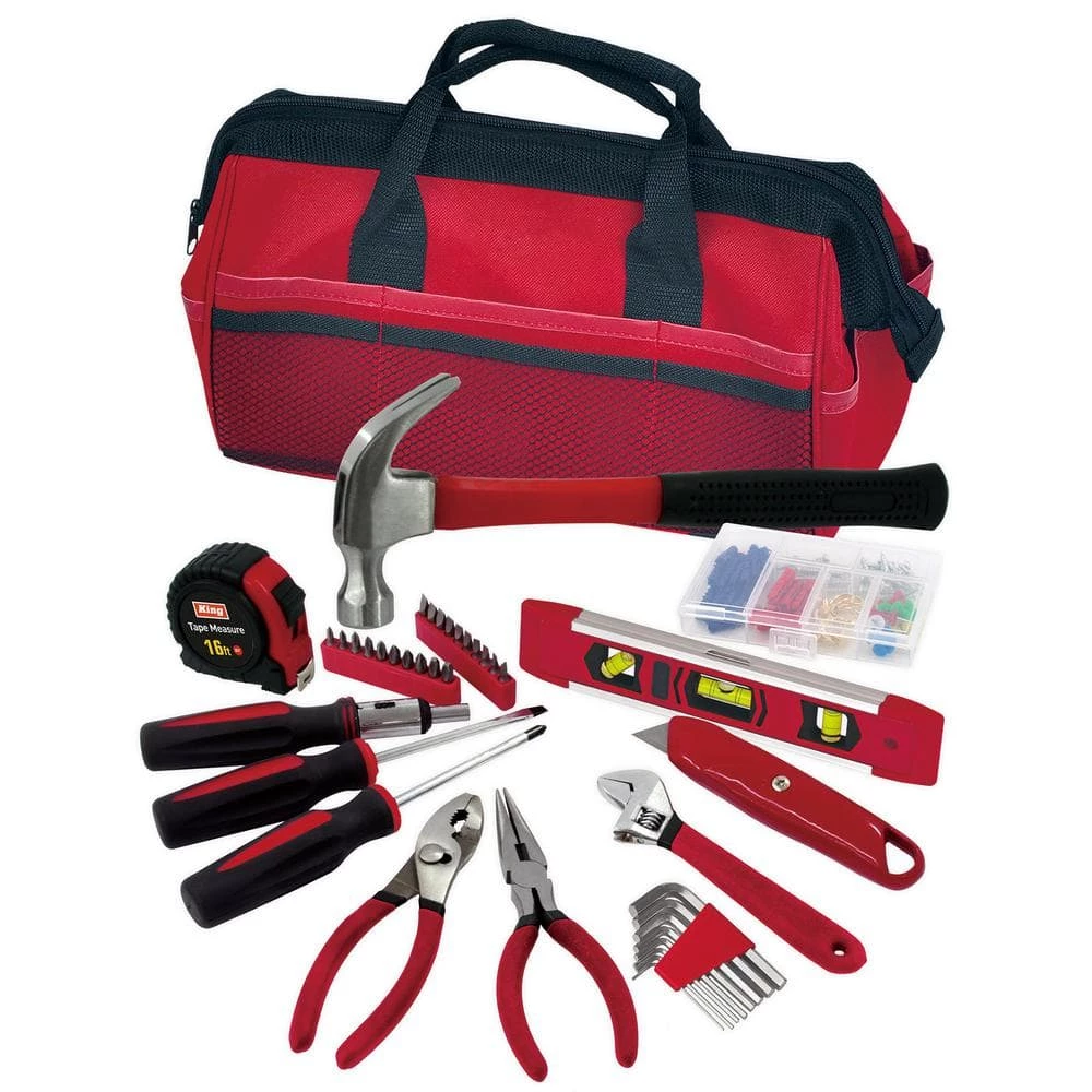 Combination Tool Set with Tool Bag (39-Piece) by KING 3 Combination Tool Set with Tool Bag (39-Piece) by KING