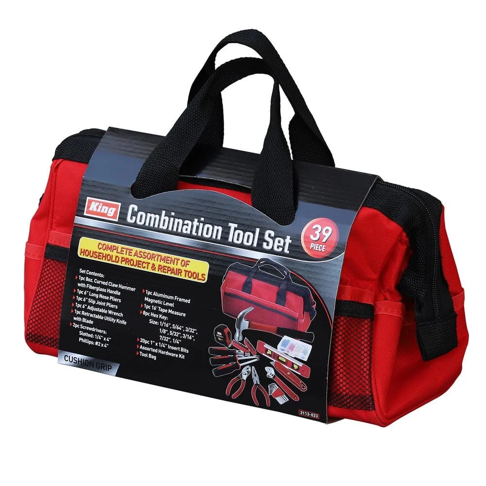 Combination Tool Set with Tool Bag (39-Piece) by KING 4 Combination Tool Set with Tool Bag (39-Piece) by KING - Image 2