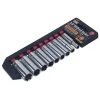 3/8 in. Drive Standard Deep Socket Set (9-Piece) by KING