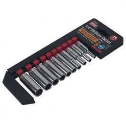 1/4 in. Drive Deep Socket Set, Metric (10-Pieces) by KING