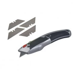 Retractable Utility Blade with Blade Holder and 100 Extra Blades by KING -Empire Sales Store king knife blades 3572 0 4f 1000