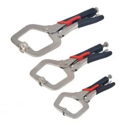 C-Clamp Locking Pliers Set (3-Piece Set)