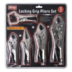 Assorted Locking Grip Pliers Set (5-Piece)