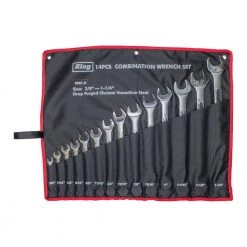 Metric 8 mm - 32 mm Combination Wrench Set (14-Pieces) by KING