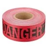 3 in. x 500 ft. Reinforced Danger Tape in Red by Empire