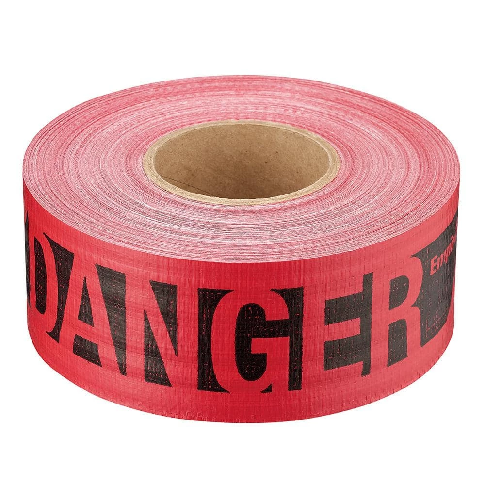 3 in. x 500 ft. Reinforced Danger Tape in Red by Empire 3 3 in. x 500 ft. Reinforced Danger Tape in Red by Empire
