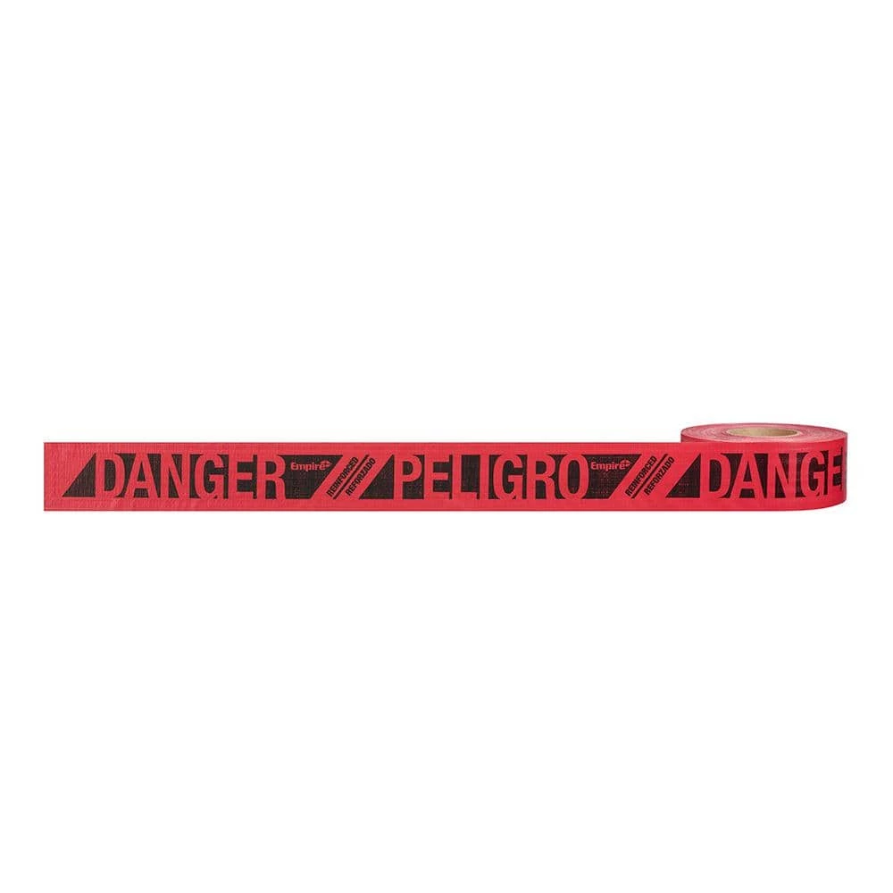 3 in. x 500 ft. Reinforced Danger Tape in Red by Empire 4 3 in. x 500 ft. Reinforced Danger Tape in Red by Empire - Image 2