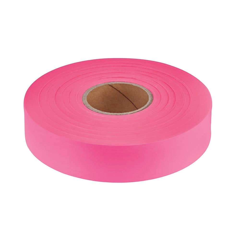 1 in. x 600 ft. Pink Flagging Tape by Empire 3 1 in. x 600 ft. Pink Flagging Tape by Empire