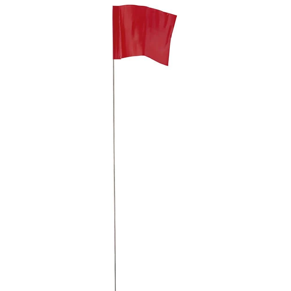 2.5 in. x 3.5 in. Red Stake Flags (100-Pack) by Empire 3 2.5 in. x 3.5 in. Red Stake Flags (100-Pack) by Empire