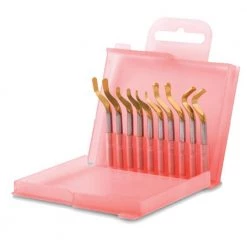 E Tin Coated Heavy-Duty Deburring Blade Pack (2 Each of E100P, E110P, E111P, E200P, E300P) by SHAVIV