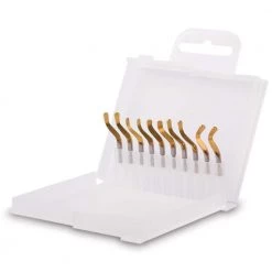 B Tin Coated Deburring Blade Pack (2 Each of B10P, B11P, B12P, B20P, B30P) by SHAVIV