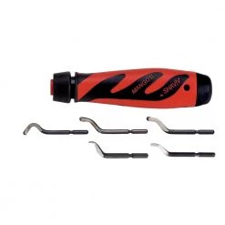 Mango IIE Handle with 1 E100, E111, E120, E200 and E300 Heavy-Duty Deburring Blade by SHAVIV