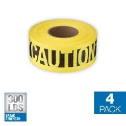 3 in. x 500 ft. Reinforced Caution Tape (4-Pack) by Empire