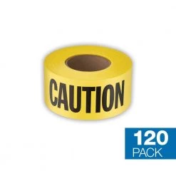 3 in. x 1000 ft. Caution/Cuidado Standard Barricade Tape (120-Pack) by Empire