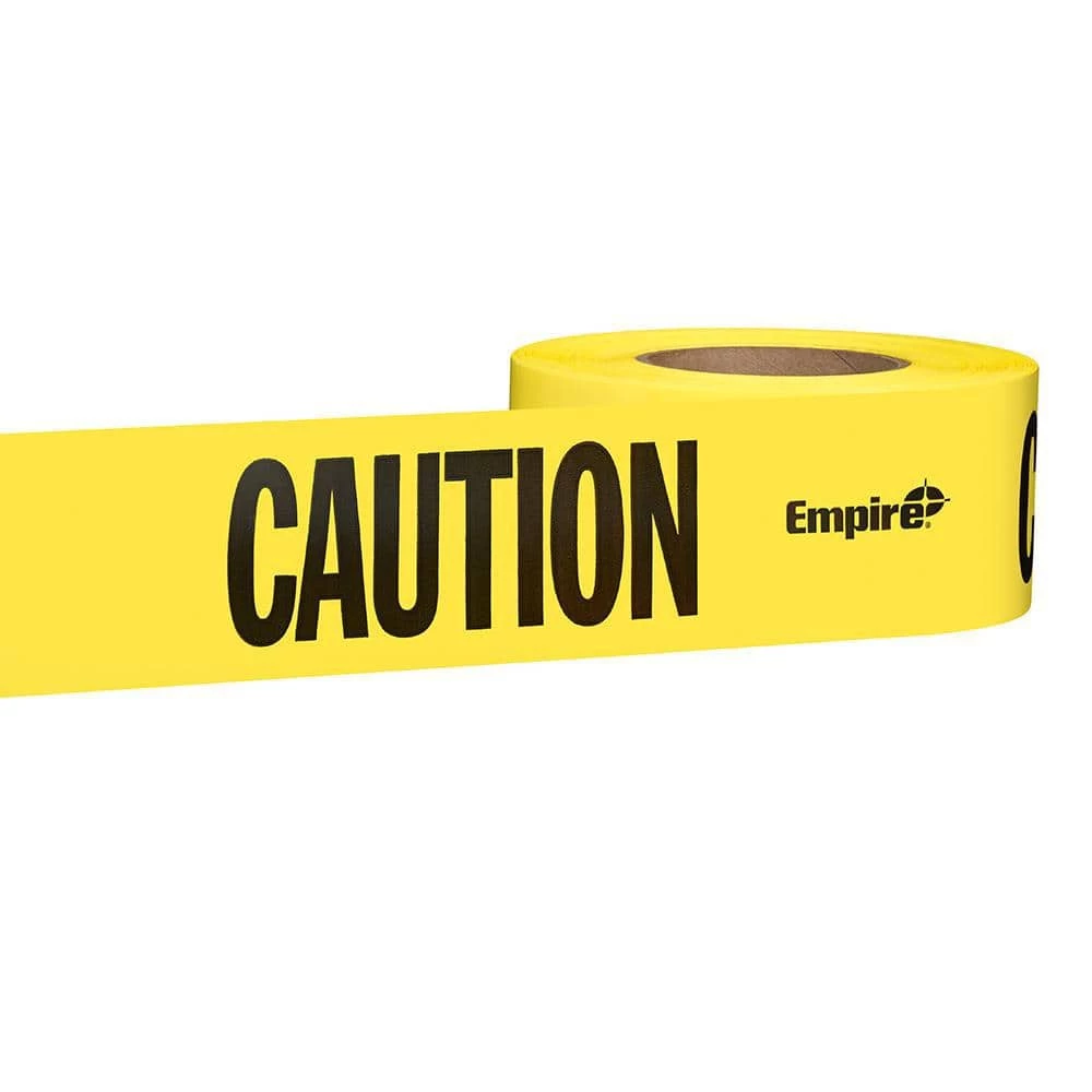 3 in. x 1000 ft. Caution/Cuidado Standard Barricade Tape (12-Pack) by Empire 5 3 in. x 1000 ft. Caution/Cuidado Standard Barricade Tape (12-Pack) by Empire - Image 3